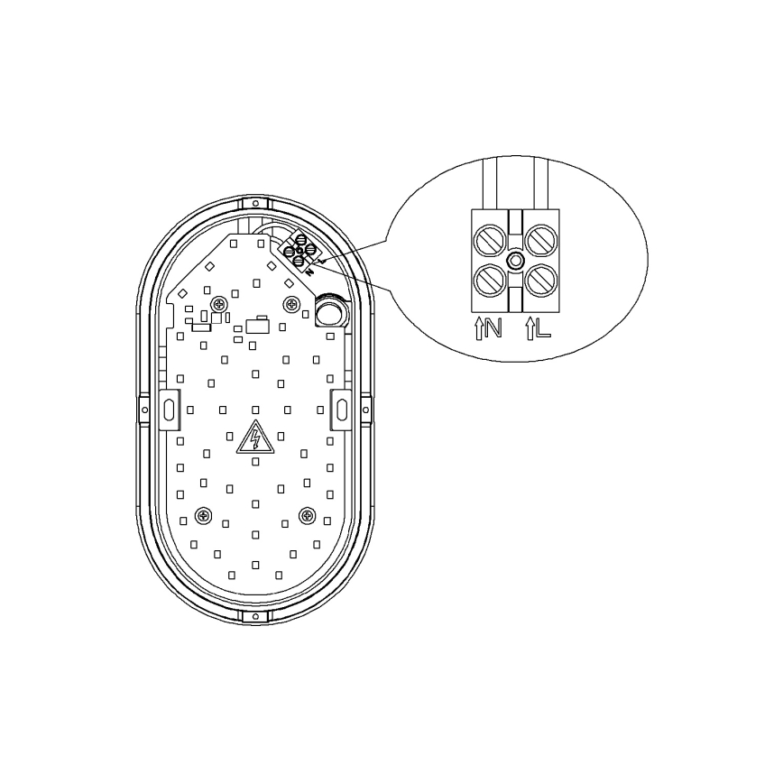 Top Light - Aplica de perete LED pentru exterior BARI LED/15W/230V 4000K IP54