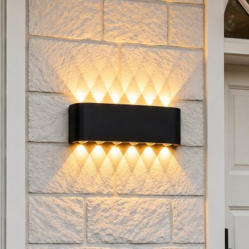 Top Light - Aplică de perete pentru exterior RAY LED/10W/230V 3000/4000/6500K IP54 negru
