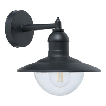 Top Light - Aplica de perete pentru exterior VERONA 1xE27/12W/230V IP44 neagră