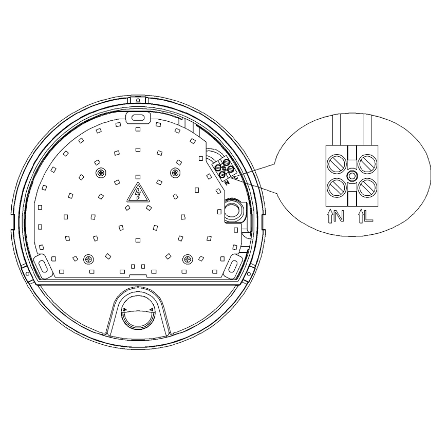 Top Light - BARI, aplică LED de exterior pentru perete cu senzor de mișcare și senzor crepuscular, 15W/230V, 4000K, IP54