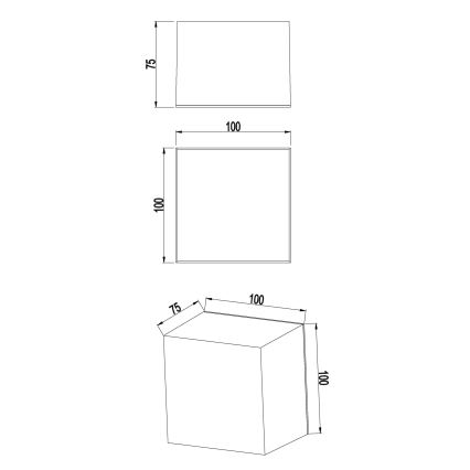 Top Light - BOXTER LED Aplica de perete pentru baie, 5W, 230V, 4000K, IP65