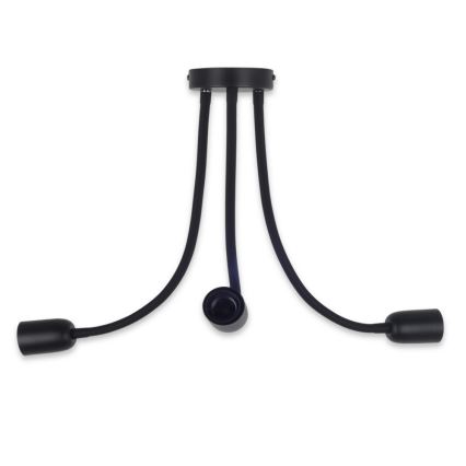 Top Light Galileo 3 C - Lustră pe tijă 3xE27/40W/230V negru