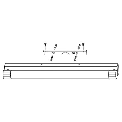 Top Light - Iluminare LED pentru oglindă de baie TURIA LED/8W/230V 3000/4000/6500K IP44 40 cm negru