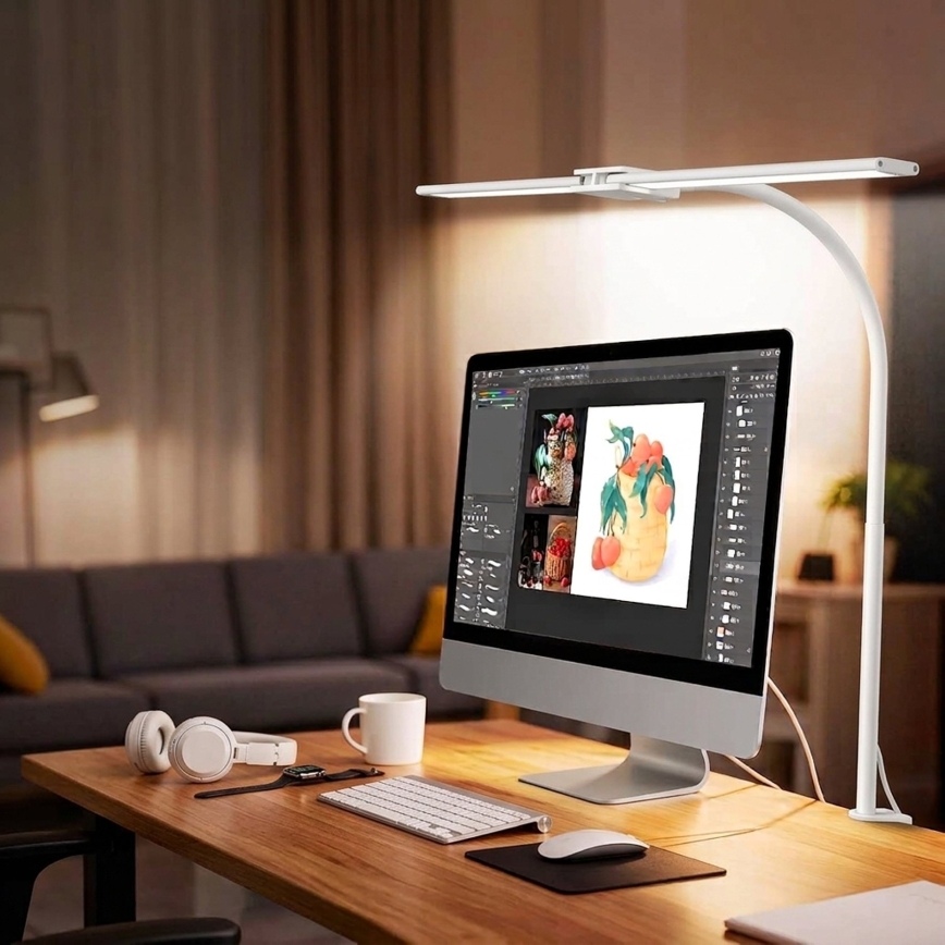 Top Light - LED Lampă de birou dimabilă cu clemă LYRA LED/18W/230V 3000-6500K albă