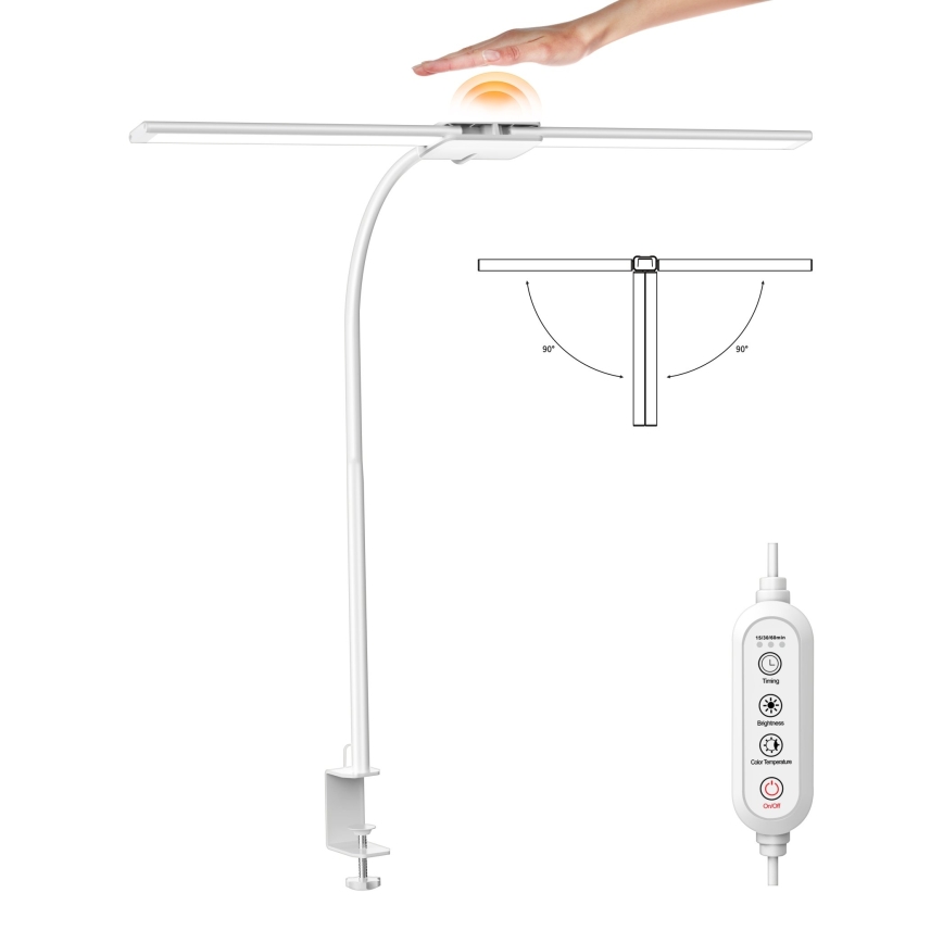 Top Light - LED Lampă de birou dimabilă cu clemă LYRA LED/18W/230V 3000-6500K albă