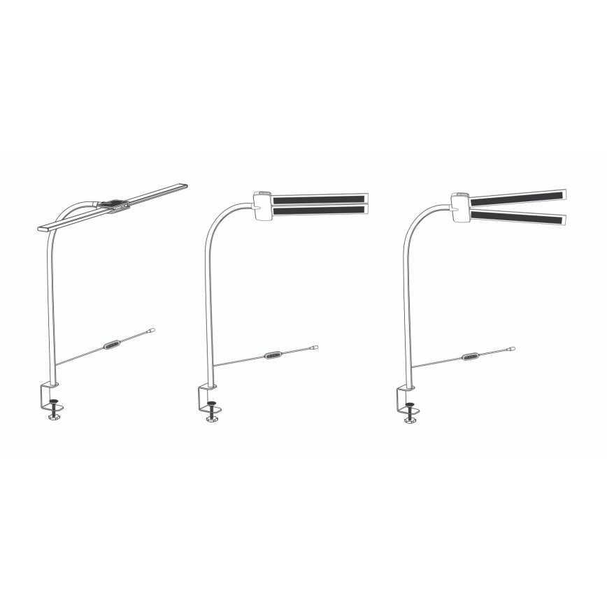 Top Light - LED Lampă de birou dimabilă cu clemă LYRA LED/18W/230V 3000-6500K albă