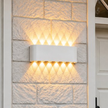 Top Light - LED aplică de perete pentru exterior RAY LED/10W/230V 3000/4000/6500K IP54 albă