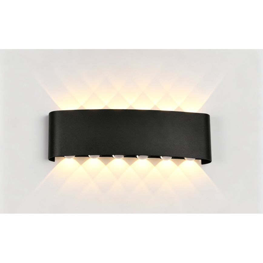 Top Light - Aplică de perete pentru exterior RAY LED/10W/230V 3000/4000/6500K IP54 negru