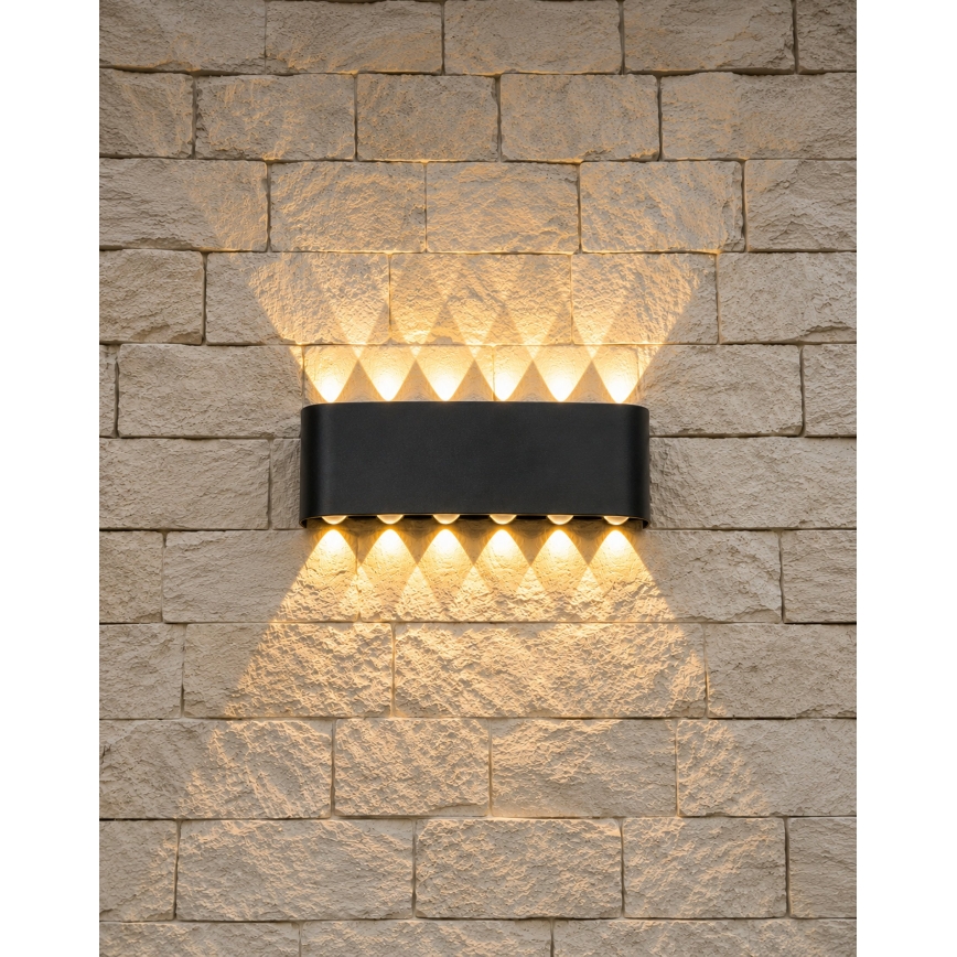 Top Light - Aplică de perete pentru exterior RAY LED/10W/230V 3000/4000/6500K IP54 negru