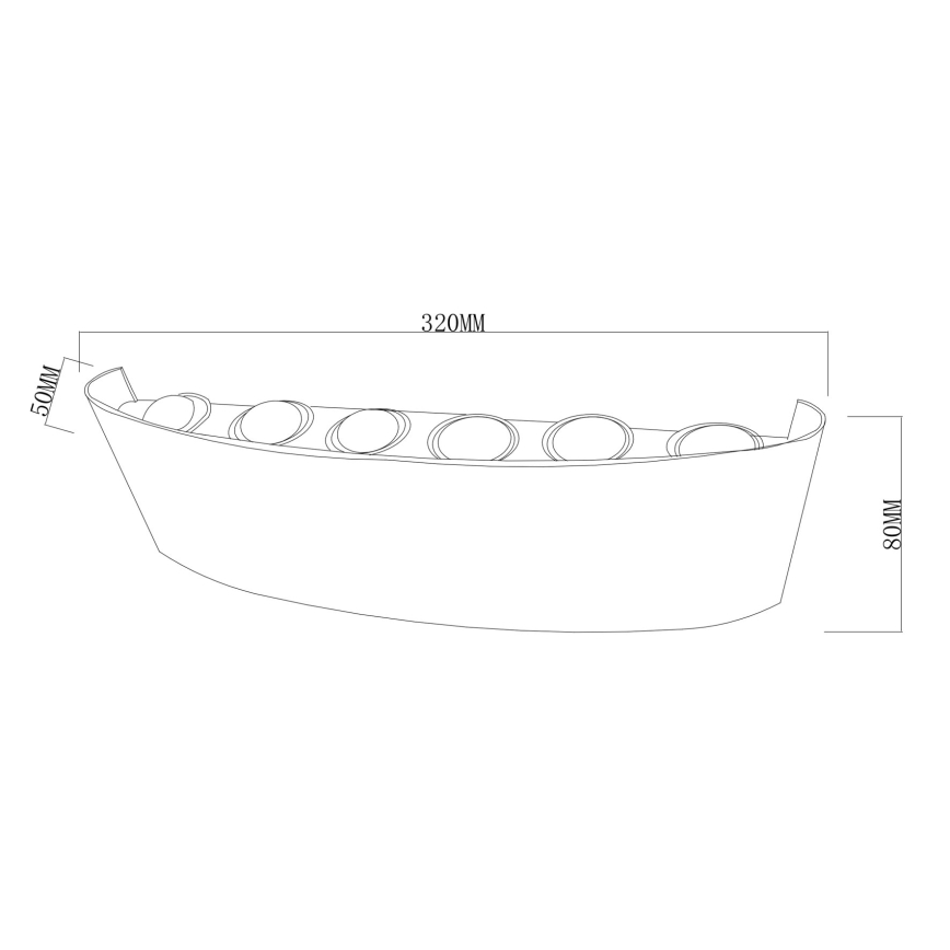 Top Light - Aplică de perete pentru exterior RAY LED/10W/230V 3000/4000/6500K IP54 negru