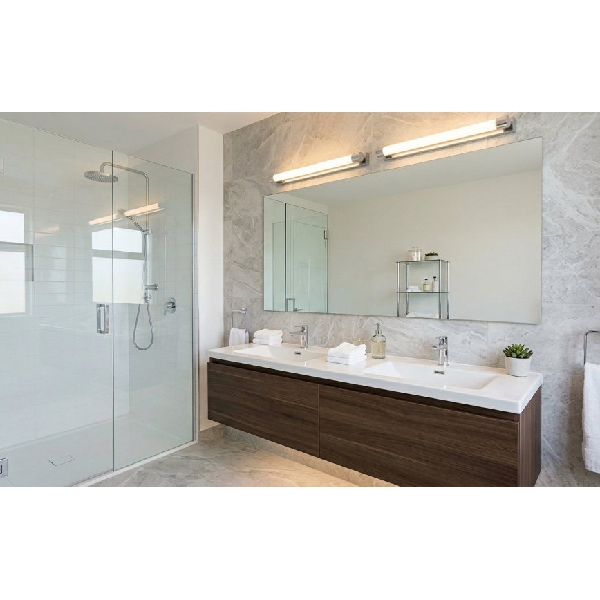 Top Light - Iluminare LED pentru oglindă de baie TURIA LED/8W/230V 3000/4000/6500K IP44 40 cm crom lucios