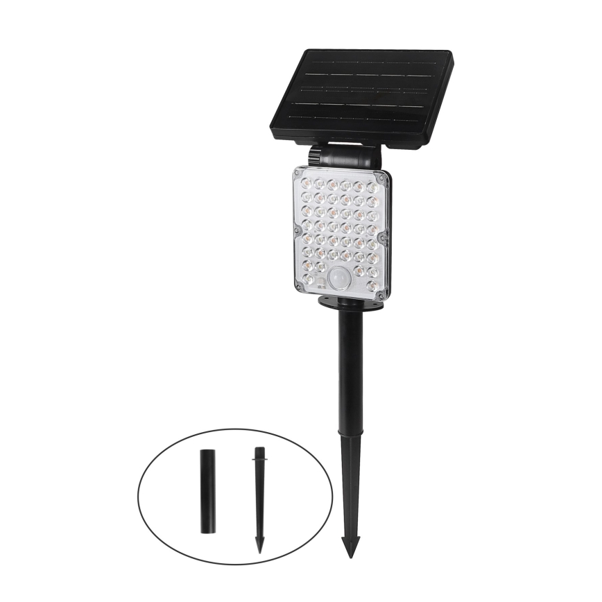 Top Light - Lampă solară LED cu senzor 3 în 1 ZENITH LED/10W/3,7V 3000/4000/6500K IP54 2400 mAh