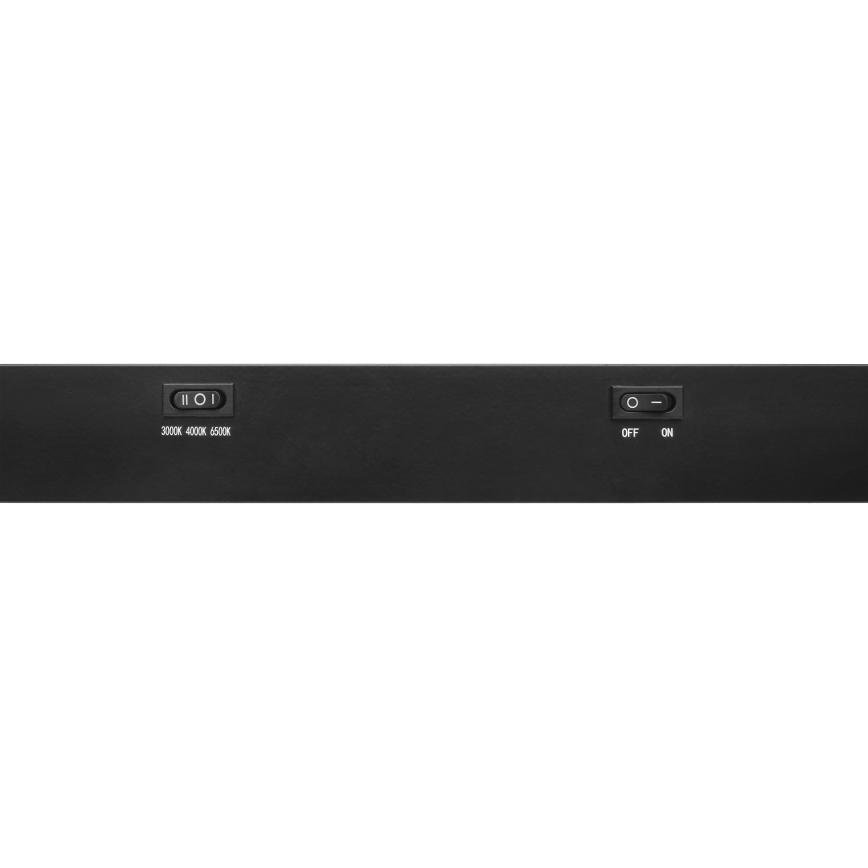Top Light - LED Corp de iluminat pentru montaj sub dulap AXIS LED/15W/230V 3000/4000/6500K 60 cm negru