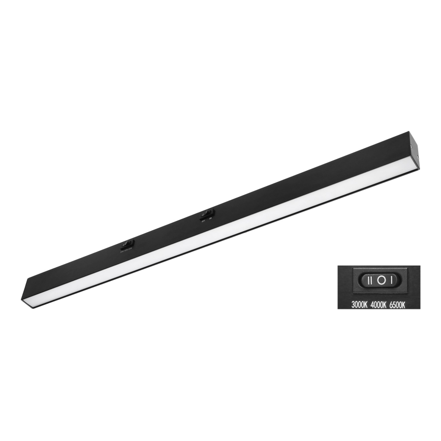 Top Light - LED Corp de iluminat pentru montaj sub dulap AXIS LED/15W/230V 3000/4000/6500K 60 cm negru