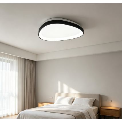 Top Light - Plafonieră LED reglabilă ECLIPSE LED/55W/230V 3000-6500K Ø 60 cm neagră + telecomandă