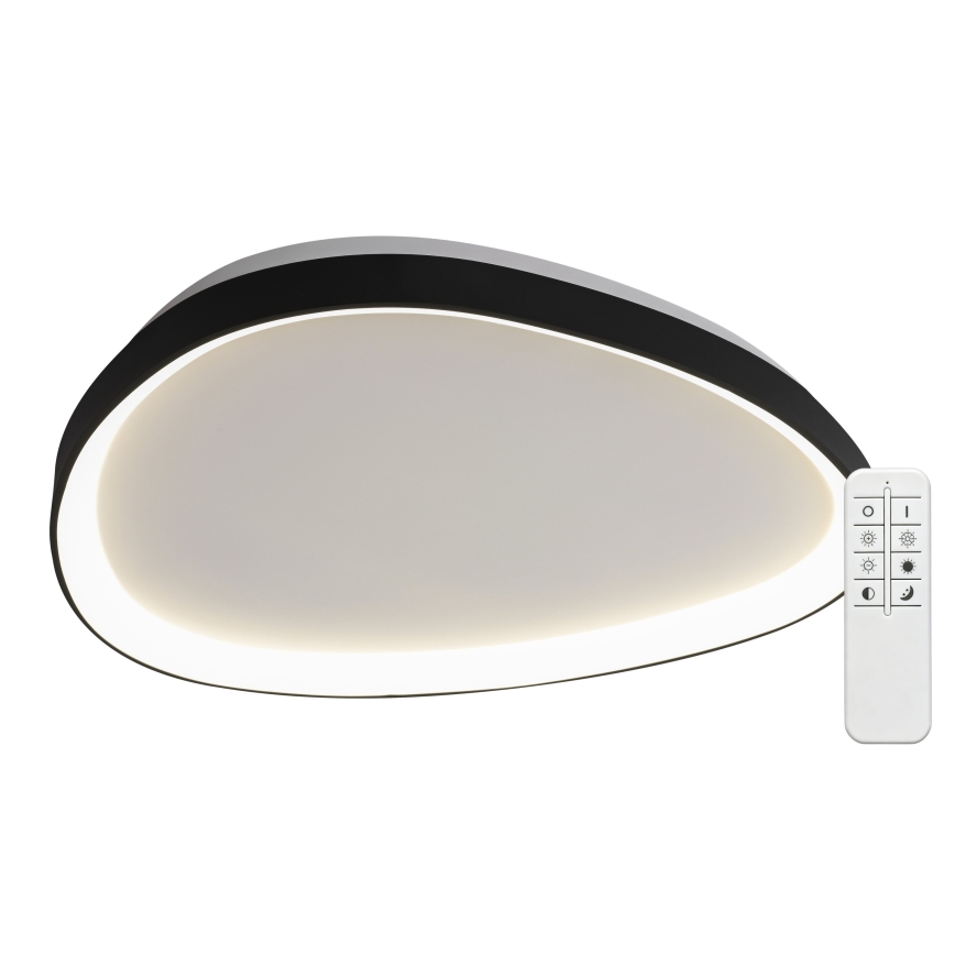 Top Light - Plafonieră LED reglabilă ECLIPSE LED/55W/230V 3000-6500K Ø 60 cm neagră + telecomandă