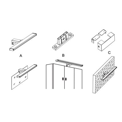 Top Light - Aplica LED pentru oglindă de baie TEXAS LED/8W/230V 3000/4000/6500K IP44 40 cm crom mat