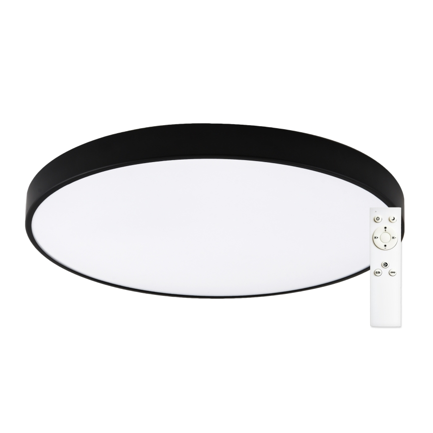 Top Light - Plafonieră LED dimabilă PETAL LED/60W/230V 3000–6500K Ø 59 cm neagră + telecomandă