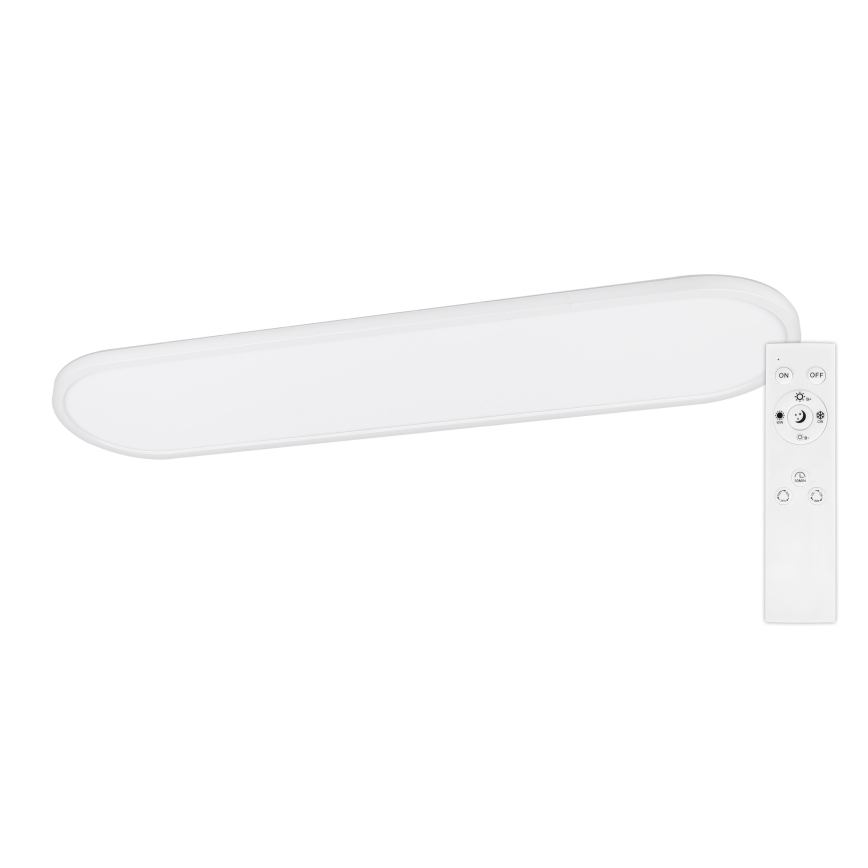 Top Light - Corp de iluminat LED dimabil pentru tavan, montaj aplicat sau suspendat OVAL LED/36W/230V 3000-6500K alb + telecomandă