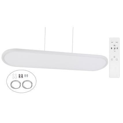 Top Light - Corp de iluminat LED dimabil pentru tavan, montaj aplicat sau suspendat OVAL LED/36W/230V 3000-6500K alb + telecomandă