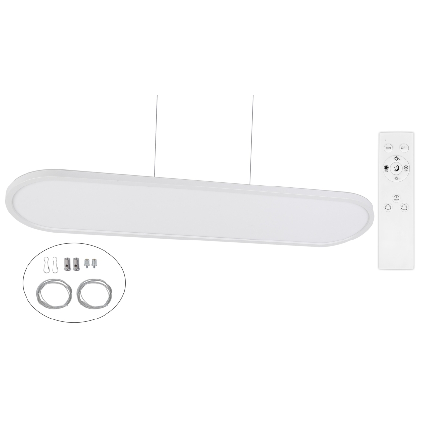 Top Light - Corp de iluminat LED dimabil pentru tavan, montaj aplicat sau suspendat OVAL LED/36W/230V 3000-6500K alb + telecomandă