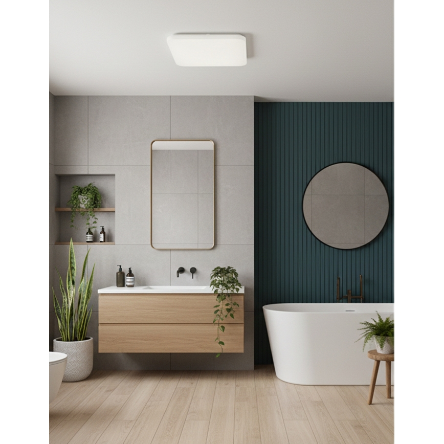 Top Light - Plafonieră LED pentru baie DUNAJ LED/32W/230V 3000/4000/6500K IP44 38x38 cm albă