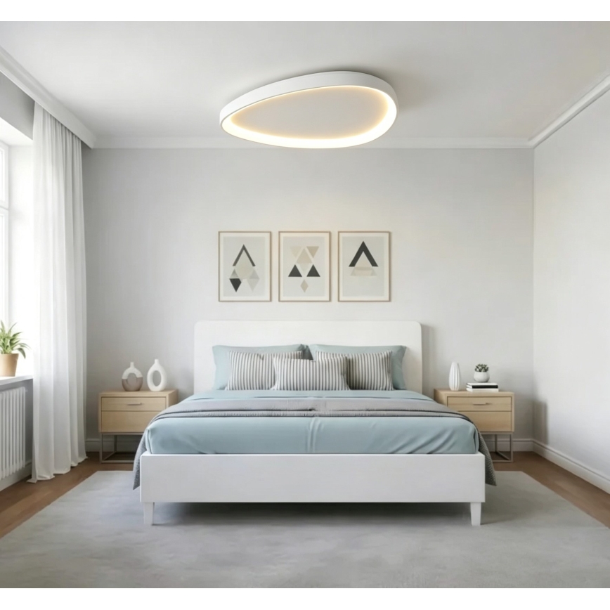 Top Light - Lampă LED de tavan reglabilă ECLIPSE LED/55W/230V 3000-6500K Ø 60 cm albă + telecomandă