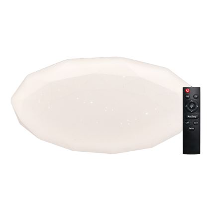 Top Light - Plafonieră LED dimabilă pentru baie SPARKLE LED/60W/230V 3000-6500K IP44 diam. 49 cm albă + telecomandă
