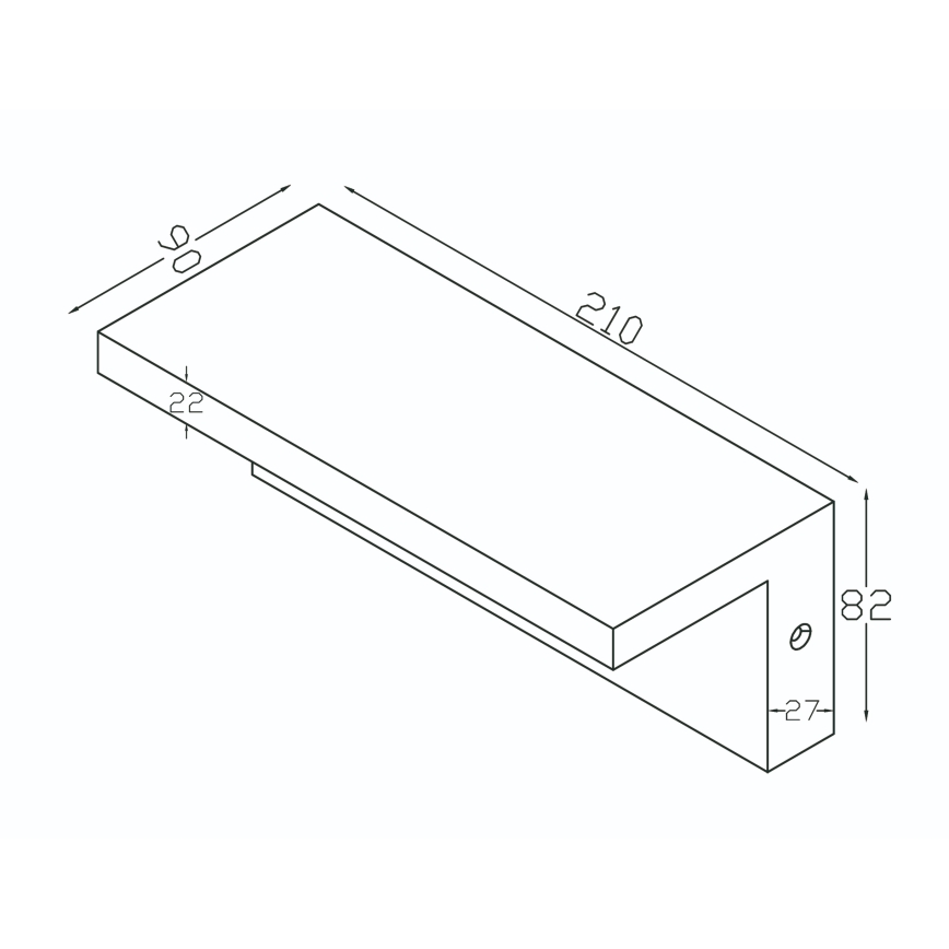 Top Light - Aplică LED de exterior cu senzor de mișcare ELON LED/10W/230V 3000/4000/6000K IP54 negru