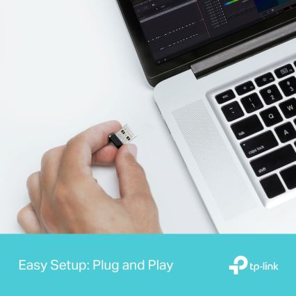 TP-Link - Adaptor USB nano Wi-Fi 6 fără fir