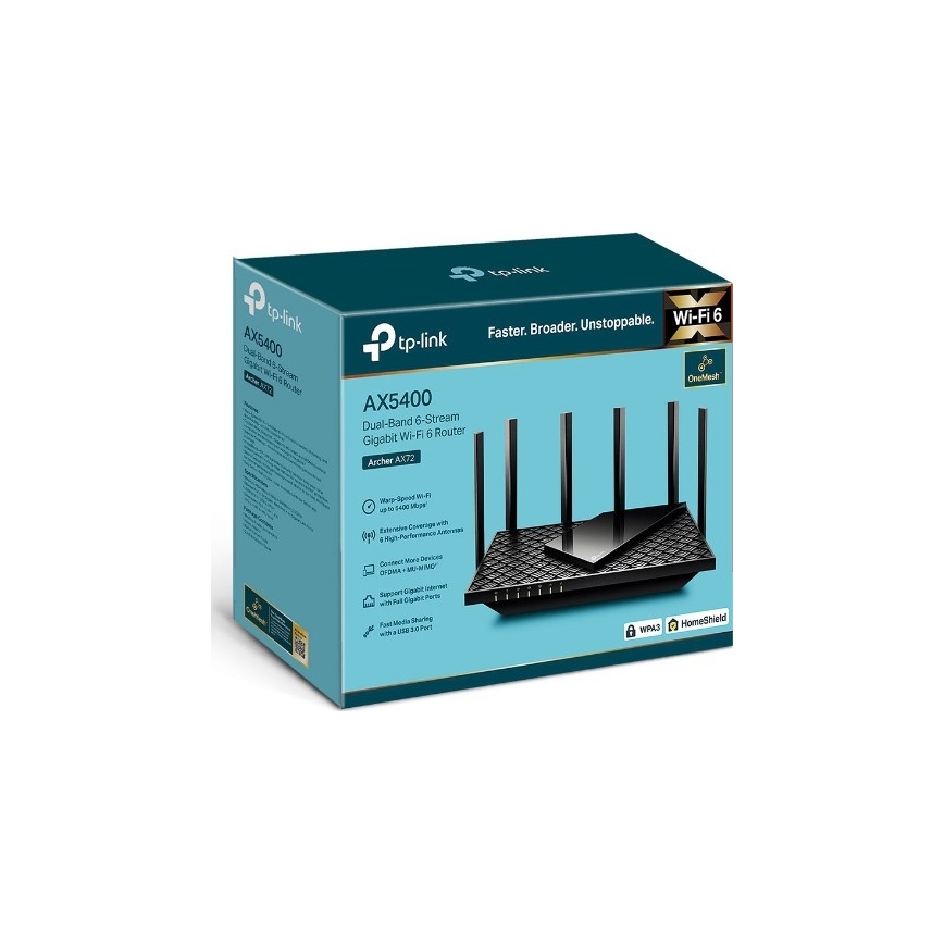 TP-Link Archer AX72 - Router Wi-Fi 6 Dual-Band Gigabit