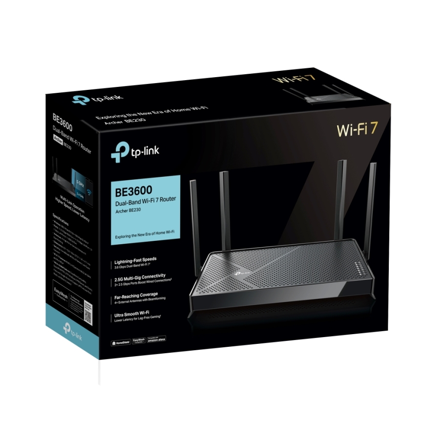 TP-Link Archer BE230 - Router Wi-Fi 7 dual-band