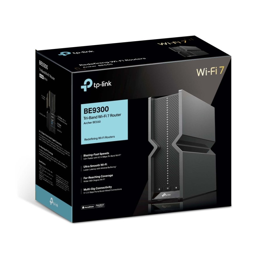 TP-Link Archer BE550 - router Wi-Fi 7 tri-band