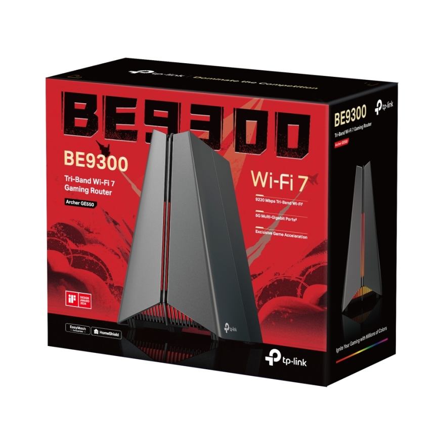 TP-Link Archer GE550 – router Wi‑Fi 7 tri-band pentru gaming