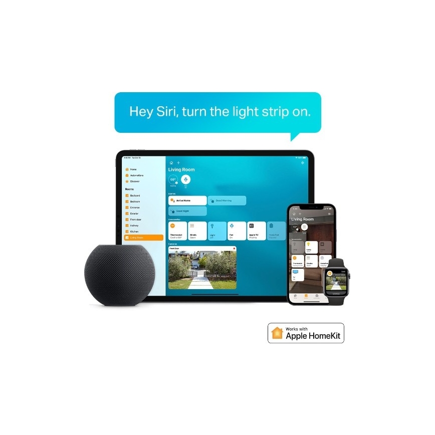 TP-Link - Bandă LED RGBW dimabilă 5 m, 13 W, 230 V, Wi-Fi