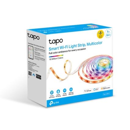 TP-Link - Bandă LED RGBW dimabilă 5 m, 13 W, 230 V, Wi-Fi