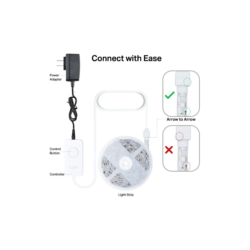 TP-Link - Bandă LED RGBW dimabilă 5 m LED/13W/230V Wi-Fi