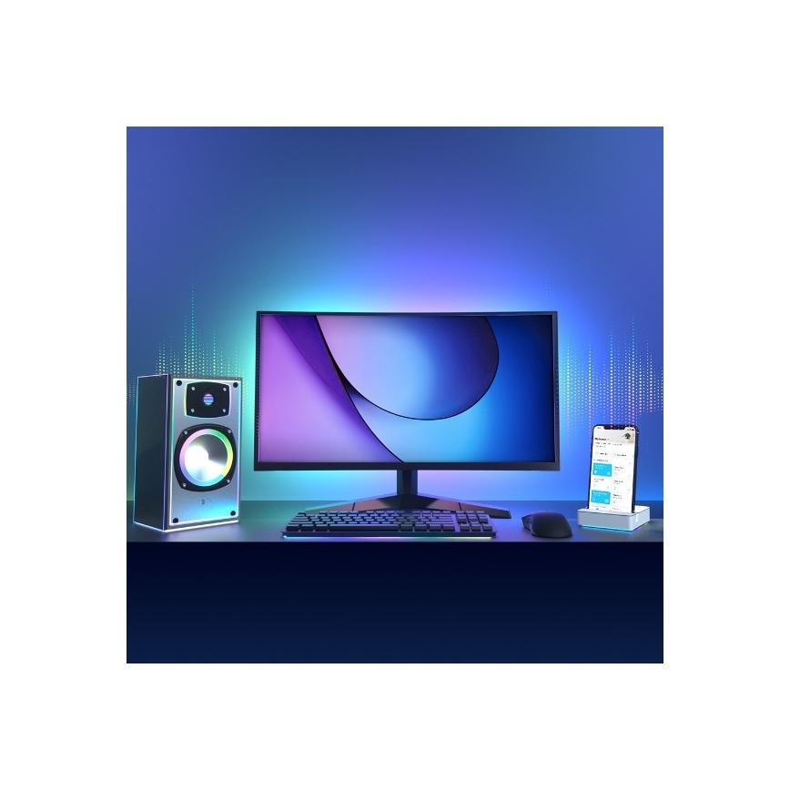 TP-Link - Bandă LED RGBW reglabilă, 5 m, 20,5 W, 230 V, Wi-Fi