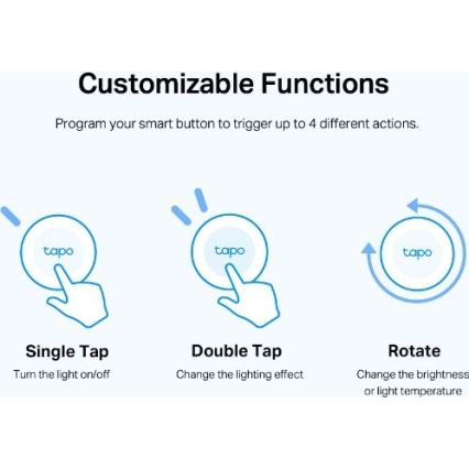 TP-Link - Buton inteligent Wi-Fi, 1× CR2032