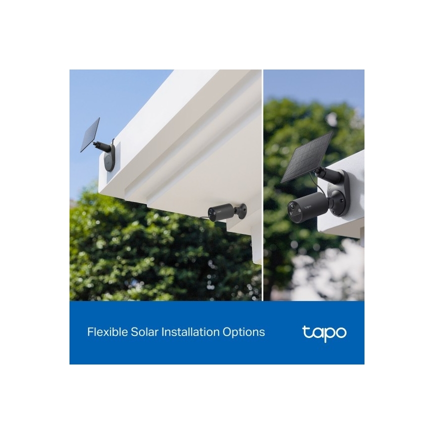 TP-Link - Cameră de supraveghere solară pentru exterior cu senzor, IP65, Wi-Fi