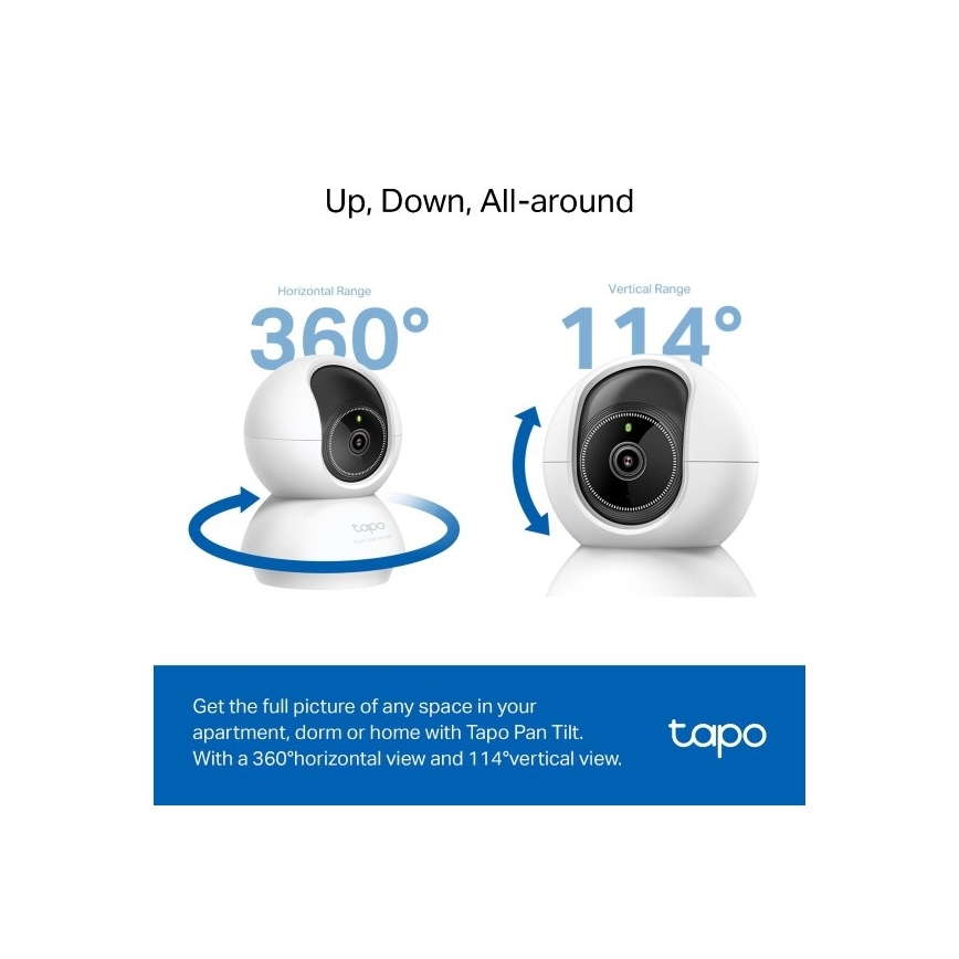 TP-Link - Cameră de supraveghere Wi-Fi inteligentă Tuya