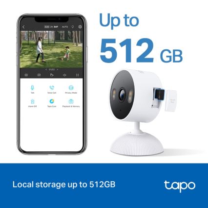 TP-Link - Cameră smart de exterior 3MP 5V Wi-Fi