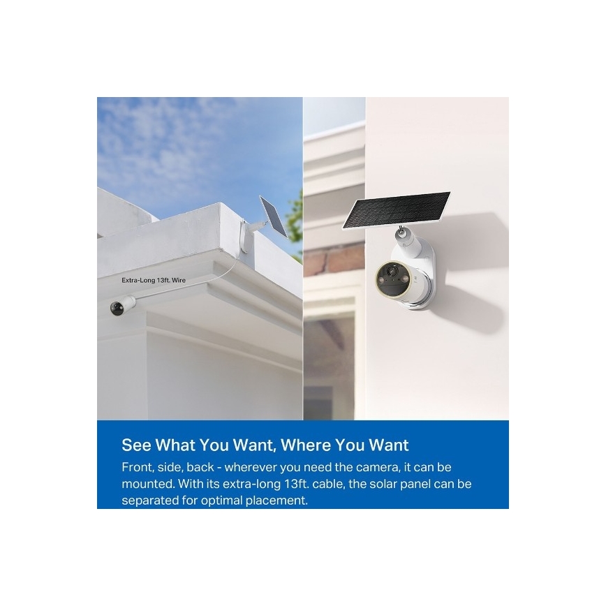 TP-Link - Cameră solară de exterior IP66 Wi-Fi