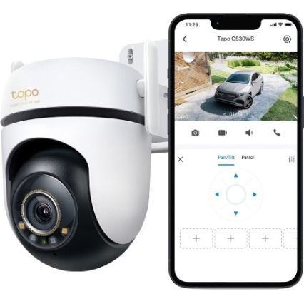TP-Link - Cameră de supraveghere pentru exterior cu senzor, IP66, Wi-Fi