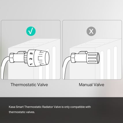 TP-Link - Cap termostatic inteligent cu ecran LCD 2xAA Tuya