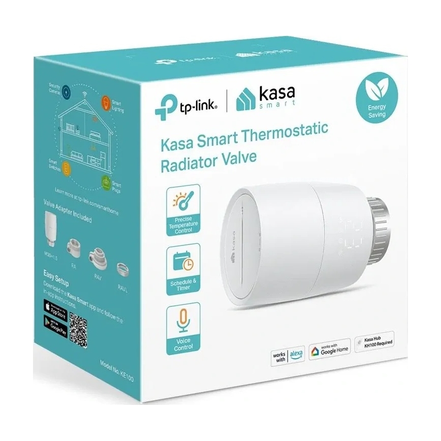 TP-Link - Cap termostatic inteligent cu ecran LCD 2xAA Tuya