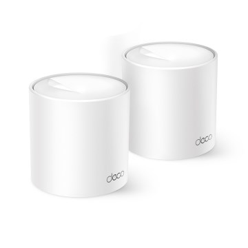 TP-Link - Deco X10 — set de 2 unități, sistem mesh Wi‑Fi 6 pentru întreaga casă