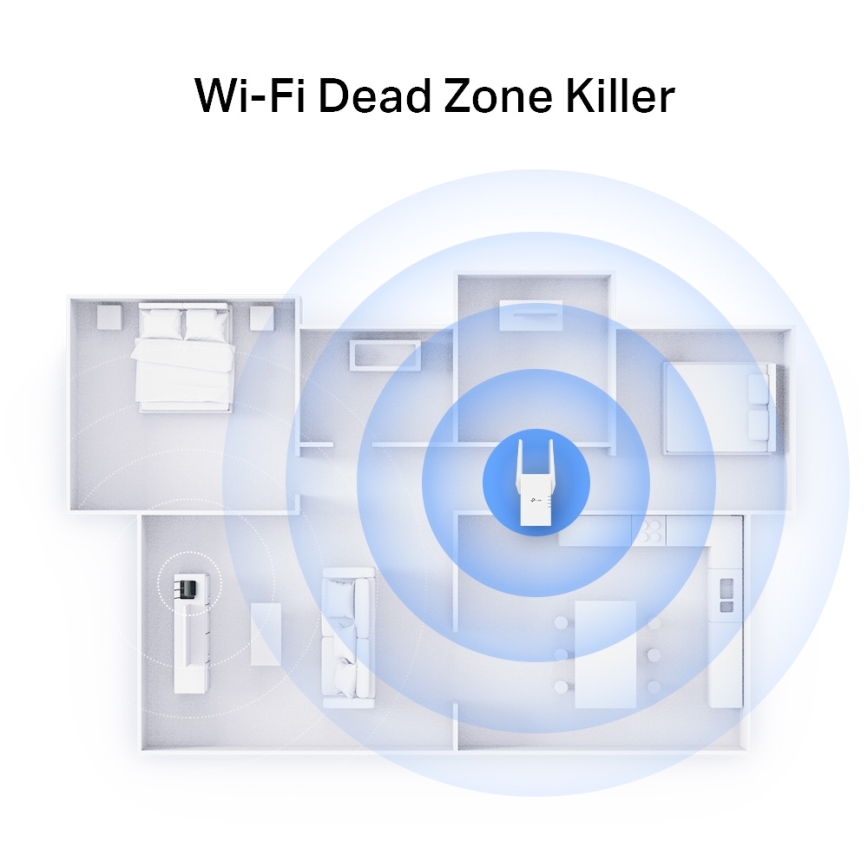 TP-Link - Extender Wi-Fi 6 dual-band RE705X