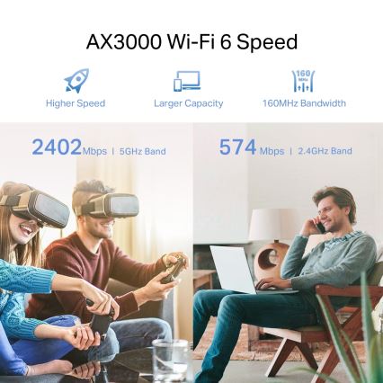 TP-Link - Extender Wi-Fi 6 dual-band RE705X