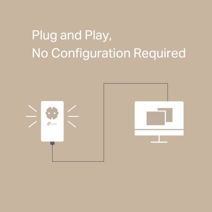 TP-Link - Kit de pornire Powerline Gigabit cu priză integrată